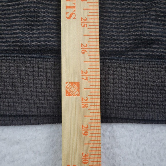 ExOfficio Pullover Hoodie Mens XL Brown Striped Half Zip Kangaroo Pocket Outdoor - Picture 6 of 9